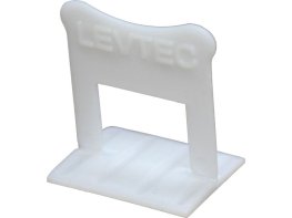 RUSSO LTCLIP116 LEVTEC 1/16” (1.5mm) White Leveling Clips - 250 Per Bag