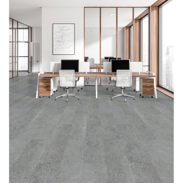 (image for) Mattrexx Concreto 12" x 36" Luxury Vinyl Tile DB - Grigio - 462 003