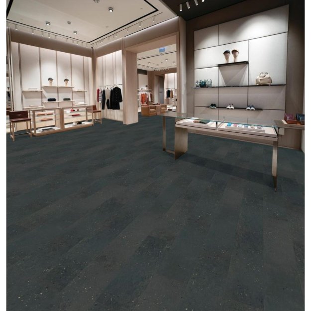 (image for) Mattrexx Concreto 12" x 36" Luxury Vinyl Tile DB - Carbonio - 462 004