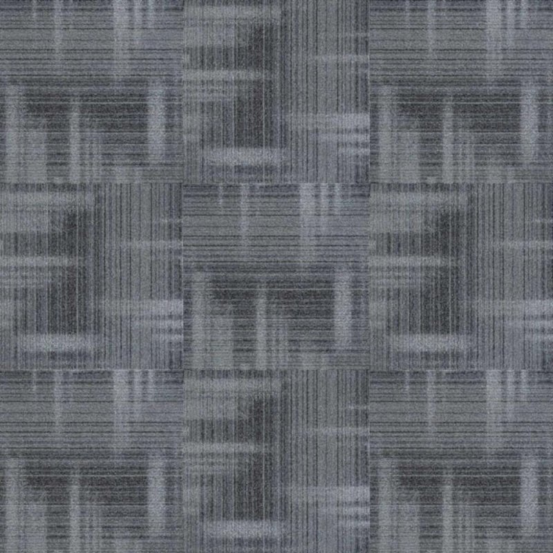 Next Floor Bandwidth 19.7\" x 19.7\" Solution-Dyed Nylon Carpet Tiles - Meteorite NF883008