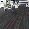 (image for) Next Floor Hightlight 19.7" x 39.4" Solution-Dyed Nylon Carpet Tiles - Midnight Flare NF707101