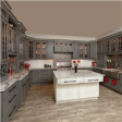 (image for) Platinum Shaker 30" x 42" Microwave Wall Cabinet - PS-MW3042