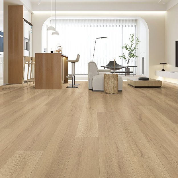 (image for) Primo Wood Plus 9-3/8" x 60" Waterproof Laminate Plank - National Oak PWP61093