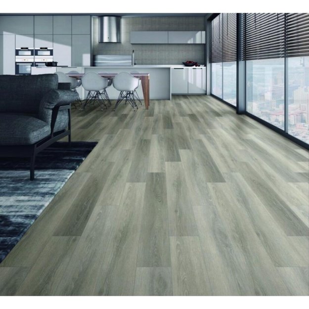 (image for) Maxxi Floors Aqua 8” x 48” Waterproof Surface Laminate Floor - Navajo Oak