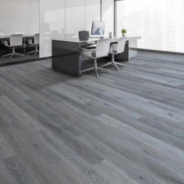 (image for) Next Floor Center Point 6" x 48 Luxury Vinyl Plank - Graphite Oak - NF464026