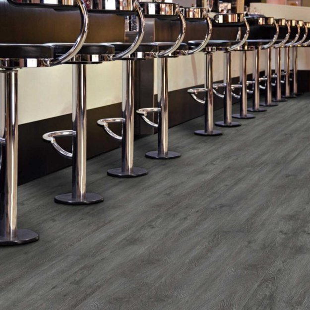 (image for) Next Floor Indestructible 7 1/4" x 48 Luxury Vinyl Plank DB - Charcoal Oak - 415 007