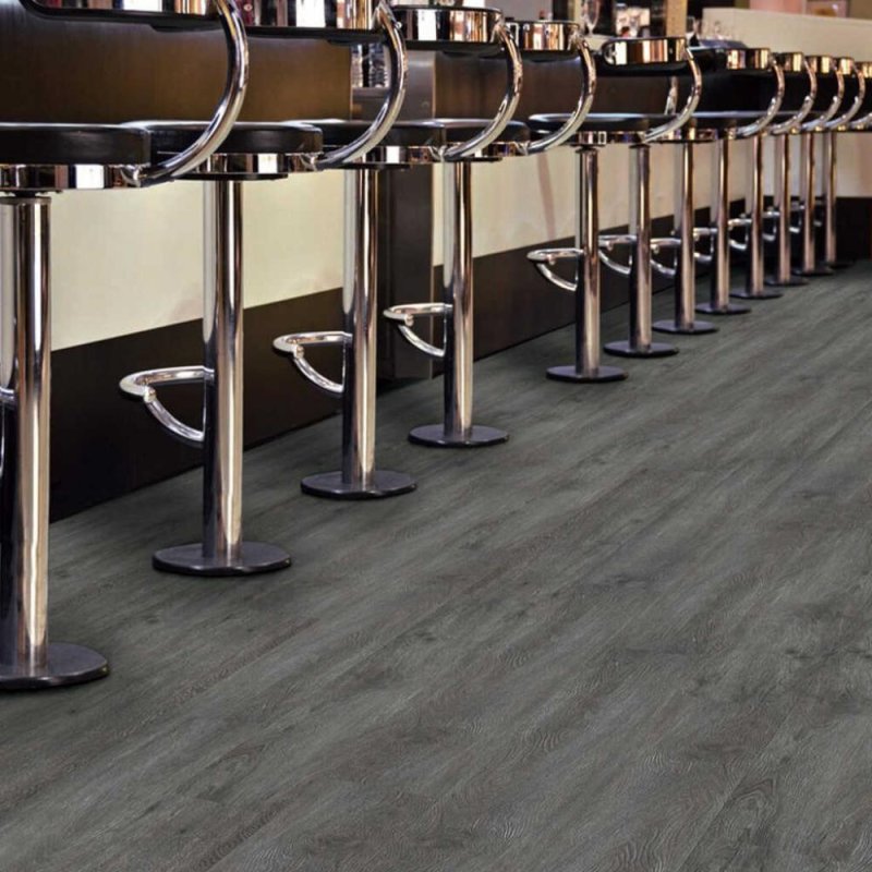 (image for) Next Floor Indestructible 7 1/4" x 48 Luxury Vinyl Plank DB - Charcoal Oak - 415 007