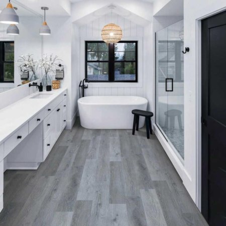 (image for) Next Floor ScratchMaster Light House 7" x 60" Luxury Vinyl Plank - Graphite Oak NF562026