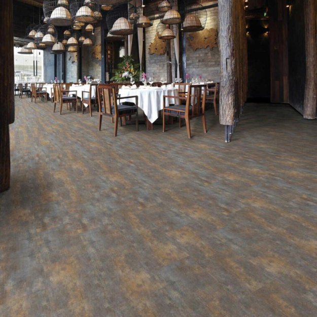 (image for) Next Floor Patina 18" x 24" Luxury Vinyl Tile DB - Antique Bronze - 419 017