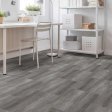 (image for) Next Floor Patina 18" x 24" Luxury Vinyl Tile DB - Graphite Stria - 419 009