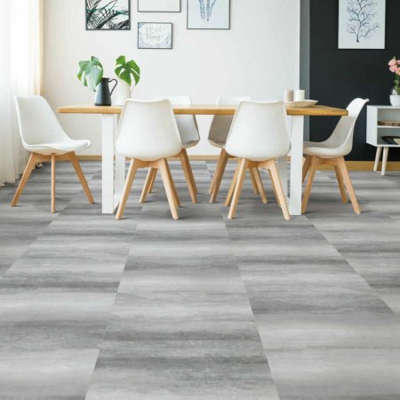 (image for) Next Floor Patina 18" x 24" Luxury Vinyl Tile DB - Silver Stria - 419 006