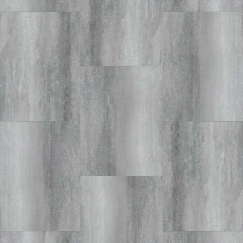 Next Floor Patina 18\" x 24\" Luxury Vinyl Tile DB - Silver Stria - 419 006