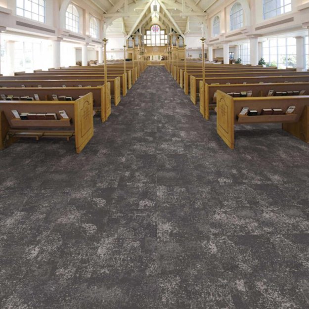 (image for) Next Floor Quarry 19.7" x 19.7" Solution-Dyed Nylon Carpet Tiles - Agate NF726006