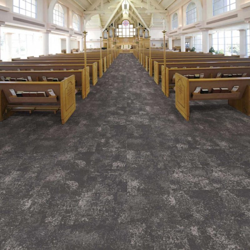 (image for) Next Floor Quarry 19.7" x 19.7" Solution-Dyed Nylon Carpet Tiles - Agate NF726006