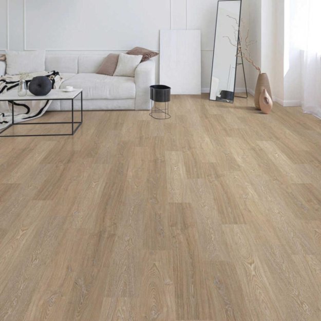 (image for) Next Floor Water's Edge 7.7" x 47.8" Waterproof Laminate Plank - Cafe AU Lait NF301014-S