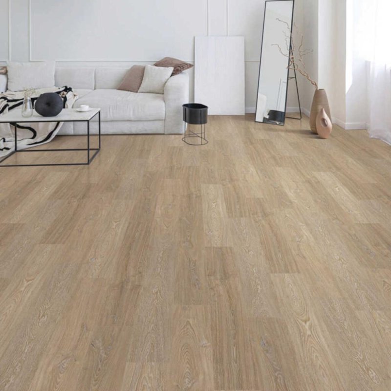 (image for) Next Floor Water's Edge 7.7" x 47.8" Waterproof Laminate Plank - Cafe AU Lait NF301014-S