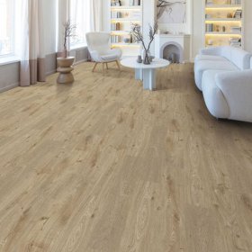 Next Floor Water's Edge 7.7" x 47.8" Waterproof Laminate Plank - Caramel Cloud NF301015-S