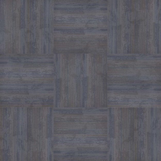 (image for) Next Floor Element 19.7" x 39.4" Solution-Dyed Twisted Polypropylene Carpet Tiles - Blue Stone NF764007