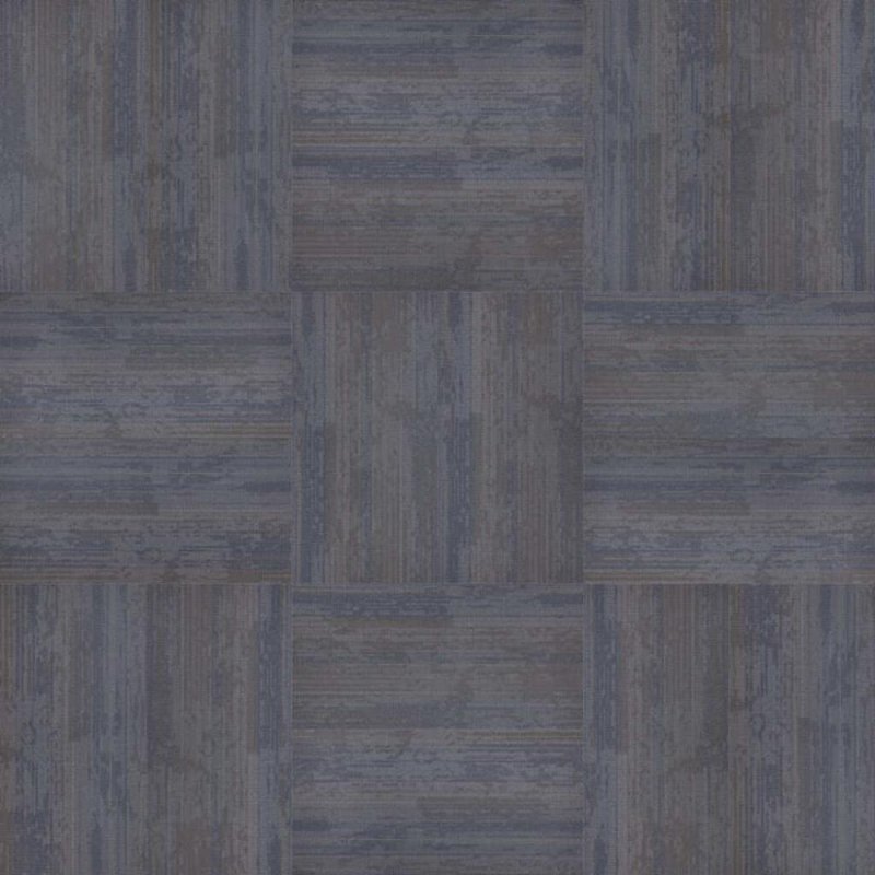 Next Floor Element 19.7\" x 39.4\" Solution-Dyed Twisted Polypropylene Carpet Tiles - Blue Stone NF764007