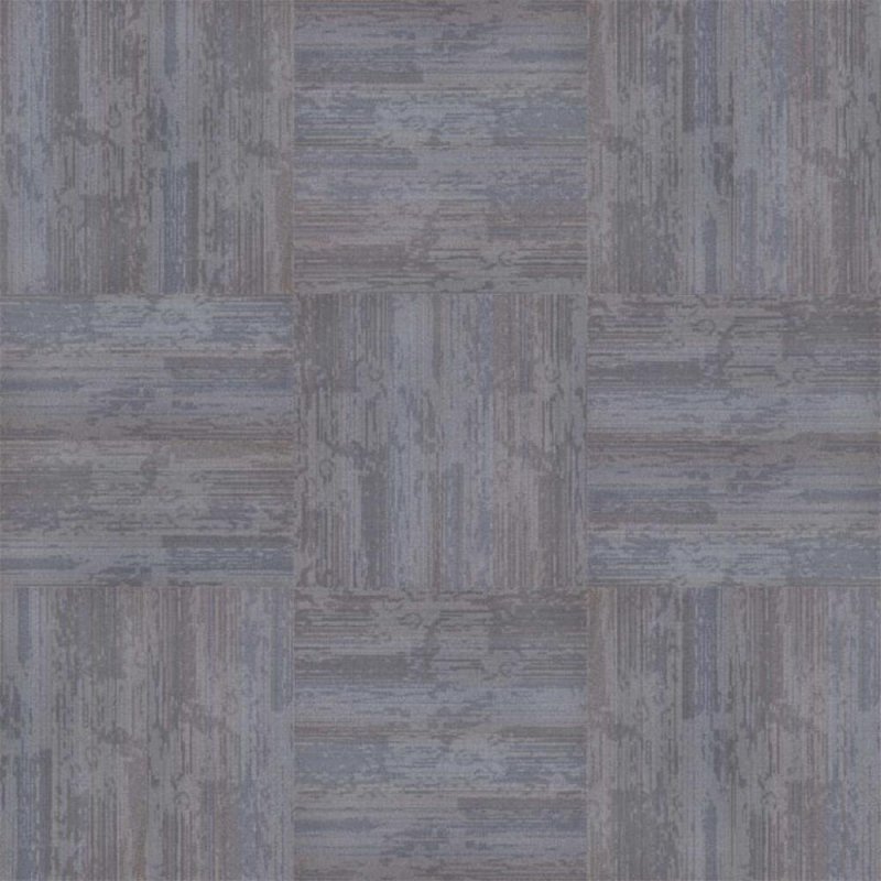 Next Floor Element 19.7\" x 39.4\" Solution-Dyed Twisted Polypropylene Carpet Tiles - Steel Blue NF764011