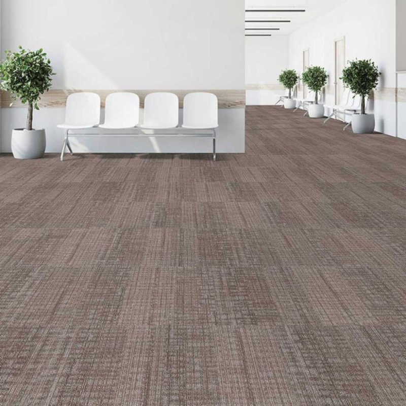 (image for) Next Floor Invincible II 19.7" x 19.7" Solution-Dyed Nylon Fiber System Carpet Tiles - Alpaca NF851120