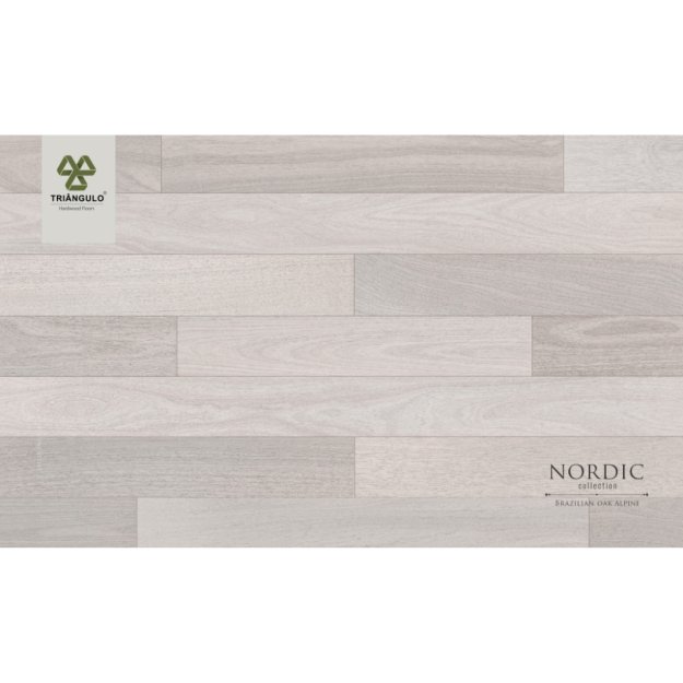 (image for) TRIANGULO Nordic Collection Engineered Hardwood Flooring - Brazilian Oak Alpine