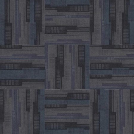(image for) Next Floor Dedication 13" x 39" Solution-Dyed Twisted Polypropylene Carpet Tiles - North Sea NF712019