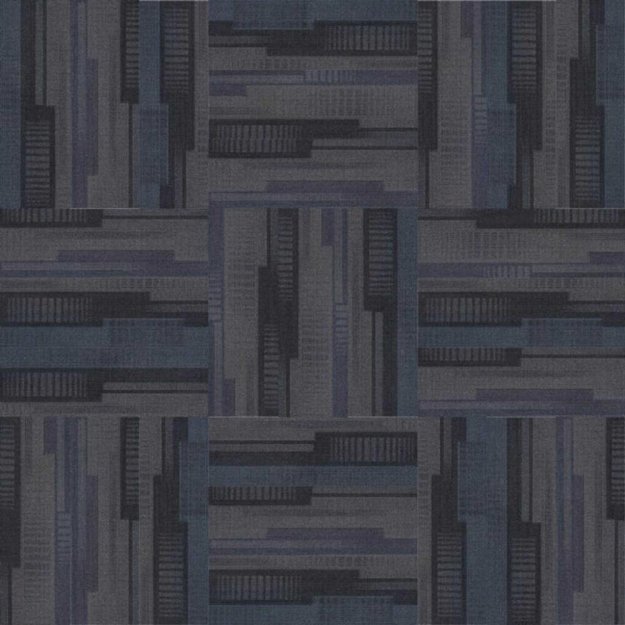 (image for) Next Floor Dedication 13" x 39" Solution-Dyed Twisted Polypropylene Carpet Tiles - North Sea NF712019