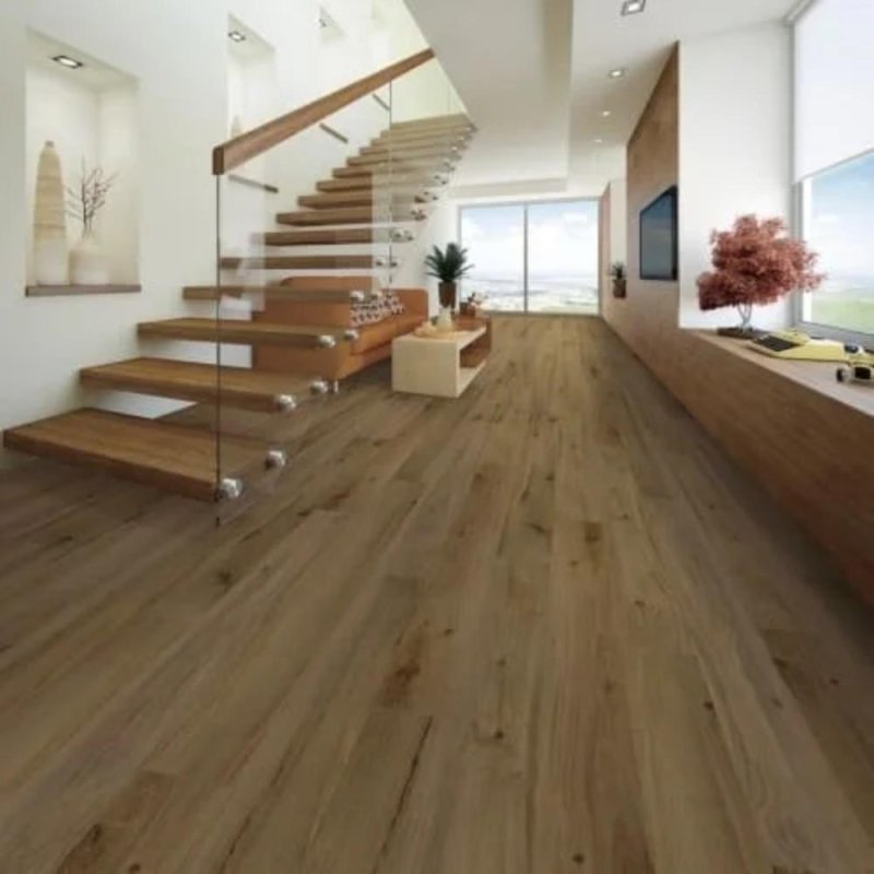 (image for) Nuvelle Lux Collection 9" x 72"" WPC Waterproof Luxury Vinyl Plank - Amethyst LX107