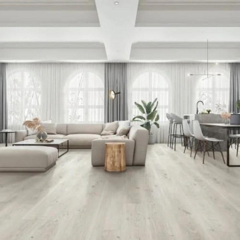 (image for) Nuvelle Lux Collection 9" x 72"" WPC Waterproof Luxury Vinyl Plank - Opal LX103