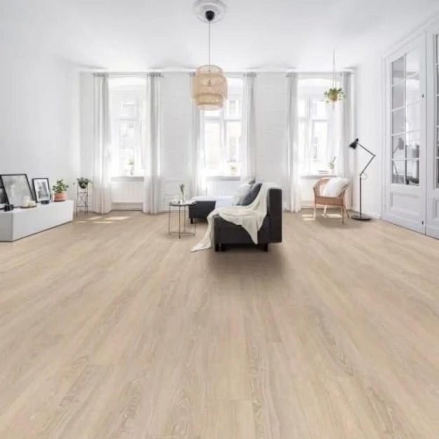 (image for) Nuvelle Lux Collection 9" x 72"" WPC Waterproof Luxury Vinyl Plank - Pearl LX110