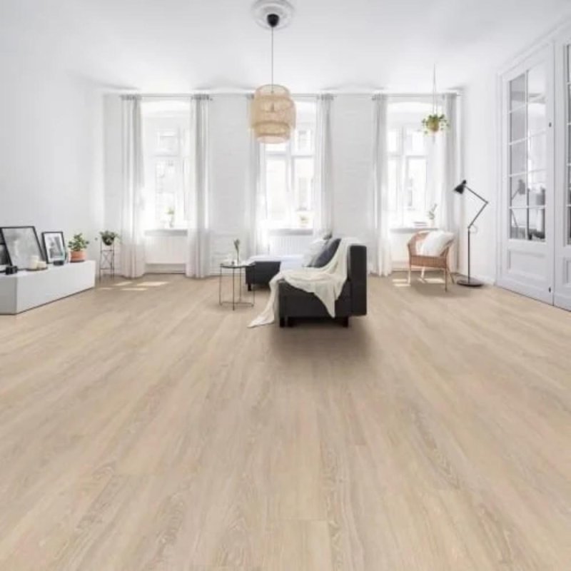 (image for) Nuvelle Lux Collection 9" x 72"" WPC Waterproof Luxury Vinyl Plank - Pearl LX110