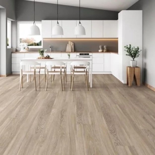 (image for) Nuvelle Lux Collection 9" x 72"" WPC Waterproof Luxury Vinyl Plank - Quartz LX104