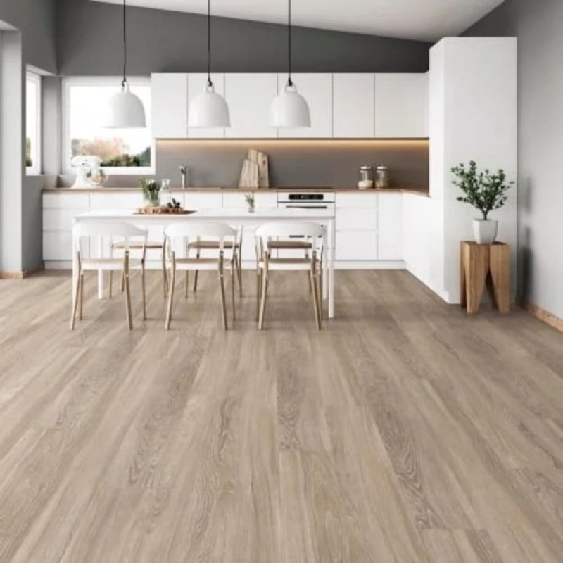 (image for) Nuvelle Lux Collection 9" x 72"" WPC Waterproof Luxury Vinyl Plank - Quartz LX104