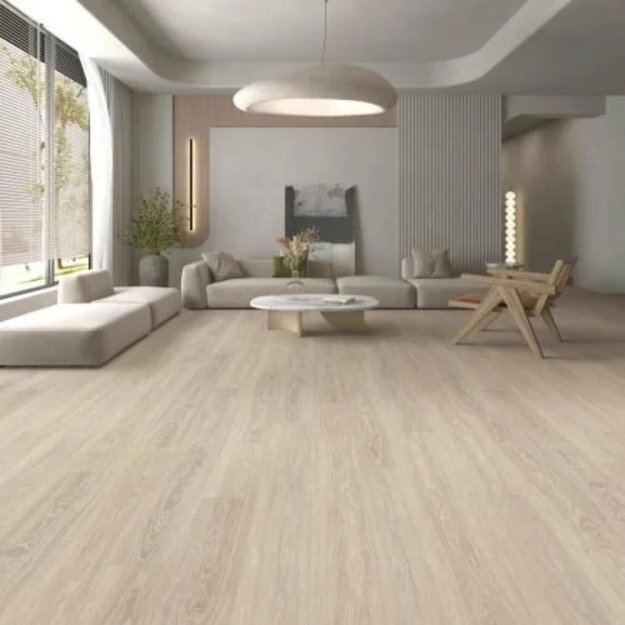 (image for) Nuvelle Lux Collection 9" x 72"" WPC Waterproof Luxury Vinyl Plank - Topaz LX101