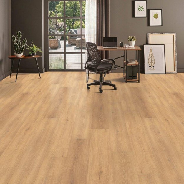 (image for) Matrexx Floor Kings Canyon 9" x 60" Waterproof Rigid Click LVP- Toasted Almond Oak 590 003