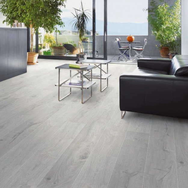 (image for) Parkay Origin 9-1/2" x 79-3/4" Waterproof Laminate Plank -Snow LF-KROORISNO