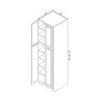 (image for) Brae 24" x 90" Wide Pantry Cabinet - BRA-PAN249024-1