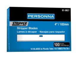 Personna 61-0027 4" Floor Stripper Blades - 10 Pack Tube