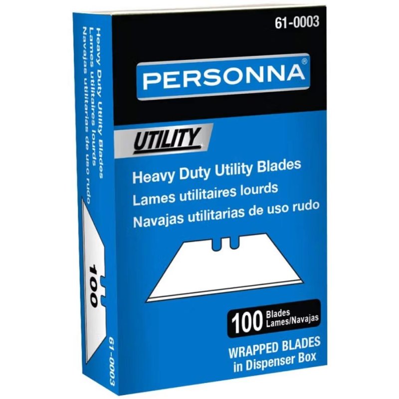 Traxx Personna .024\" HD 2-Notch Utility Blades (Pack of 100)