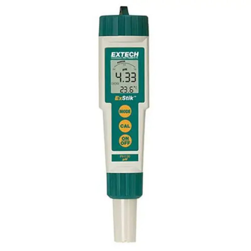 EXTECH PH100 ExStik Waterproof pH Meter w/ Flat Surface Electrode