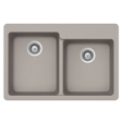 (image for) Pelican PL-175 Granite Composite Topmount/Undermount Kitchen Sink 33'' x 22" - Concrete