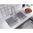 (image for) Pelican PL-HA115 R15 16G Handmade 16 Gauge Stainless Steel Undermount Kitchen Sink 32'' x 18'' w/ Micro Radius Corners