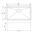 (image for) Pelican PL-HA115 R15 16G Handmade 16 Gauge Stainless Steel Undermount Kitchen Sink 32'' x 18'' w/ Micro Radius Corners