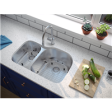 (image for) Pelican PL-VS3070 16G Stainless Steel Double Bowl Undermount Kitchen Sink 31-1/2'' x 20-1/2''