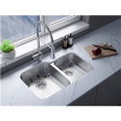 (image for) Pelican PL-VS6040 16G Stainless Steel Double Bowl Undermount Kitchen Sink 32'' x 20-1/2"