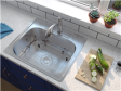 (image for) Pelican PL-VT2522-3 18G Stainless Steel Double Bowl Topmount Kitchen Sink 25'' x 22'' w/ 3 Holes