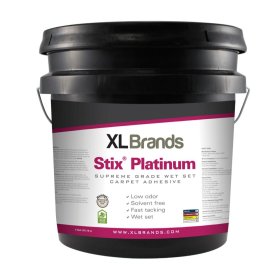 XL Brands Stix Platinum Supreme Grade Wet Set Carpet Adhesive - 4 Gal