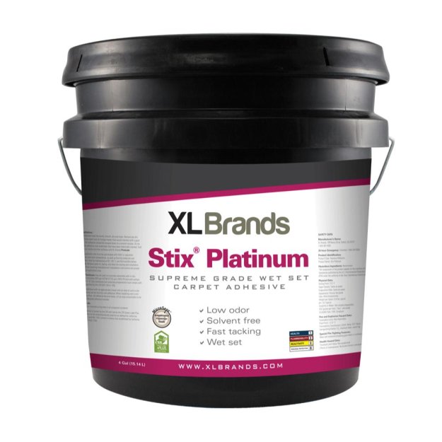 (image for) XL Brands Stix Platinum Supreme Grade Wet Set Carpet Adhesive - 4 Gal