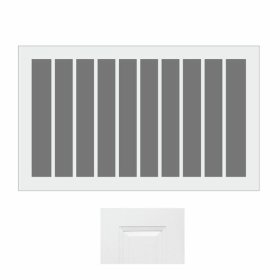 Aspen White 30" x 15" Plate Rack - ASP-PR3015